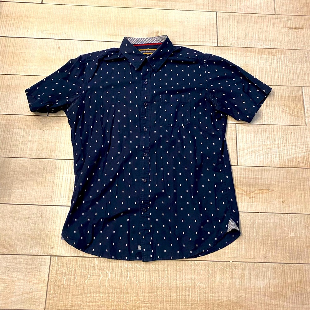 PD&C Short Sleeve Button Shirt size Large